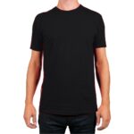 Black round neck T-shirt