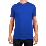 Blue round neck T-shirt