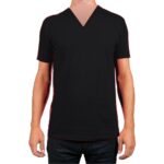 Black V neck T-shirt