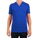 Blue V neck T-shirt